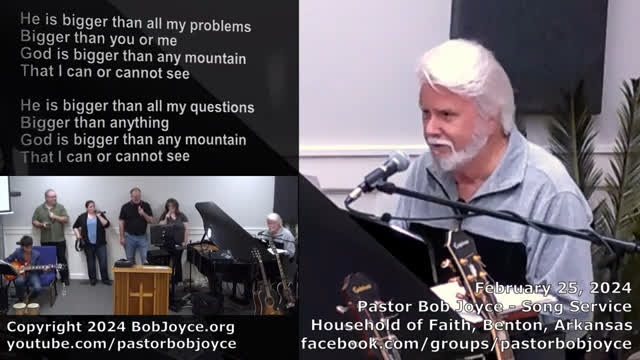 Music Service - February 25, 2024 - Pastor Bob Joyce - George Video