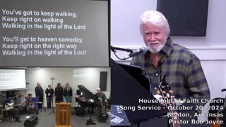 Music Service (short edit) - October 20, 2024 - Pastor Bob Joyce - Household of Faith Church, Benton