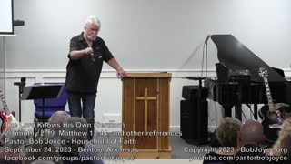 The Lord Knows His Own (Sermon - September 24, 2023) - Pastor Bob Joyce