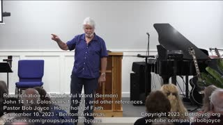 Reconciliation - A Wonderful Word (Sermon - September 10, 2023) - Pastor Bob Joyce